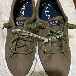 Olive Green Sperrys